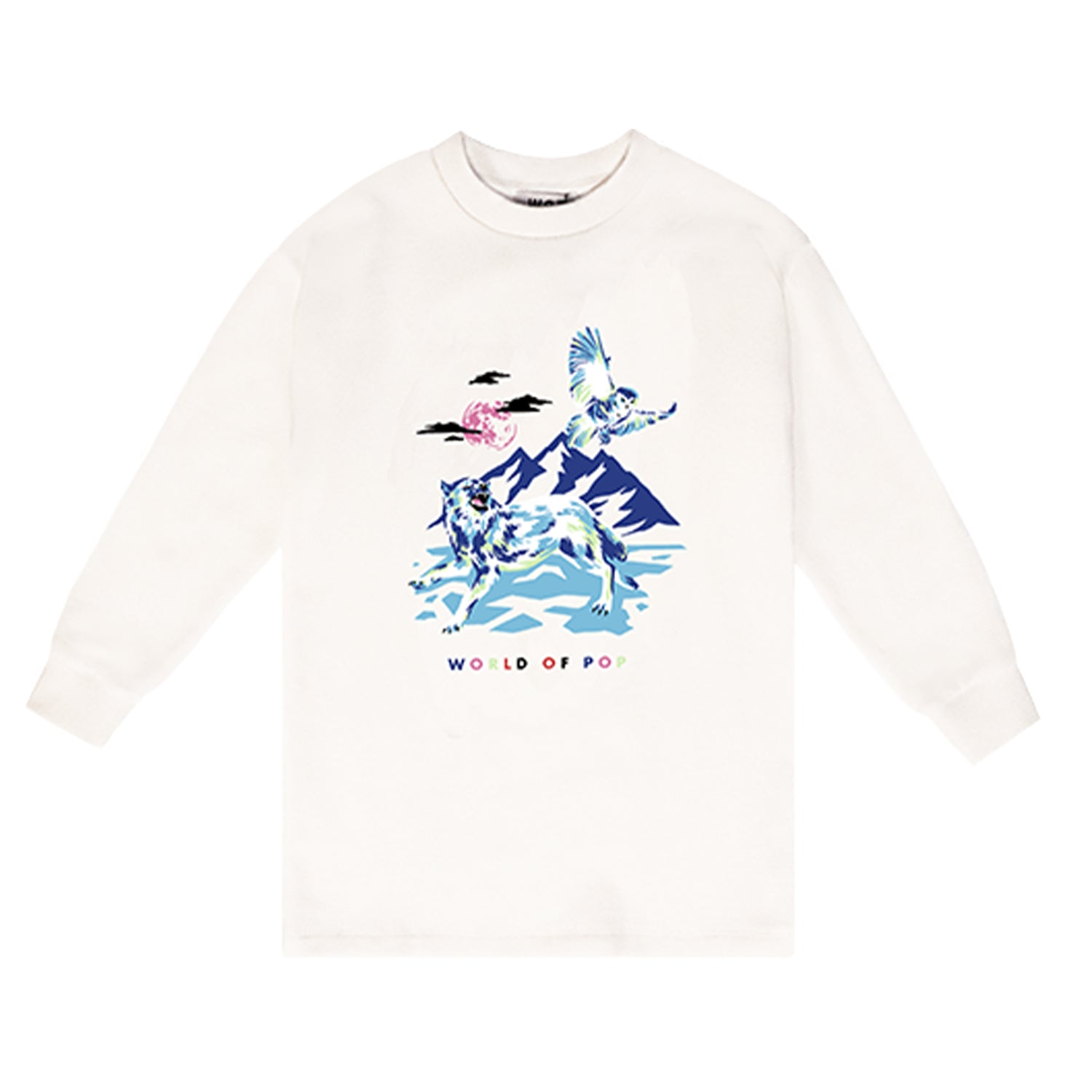 Girls Polar White Jumper Dress