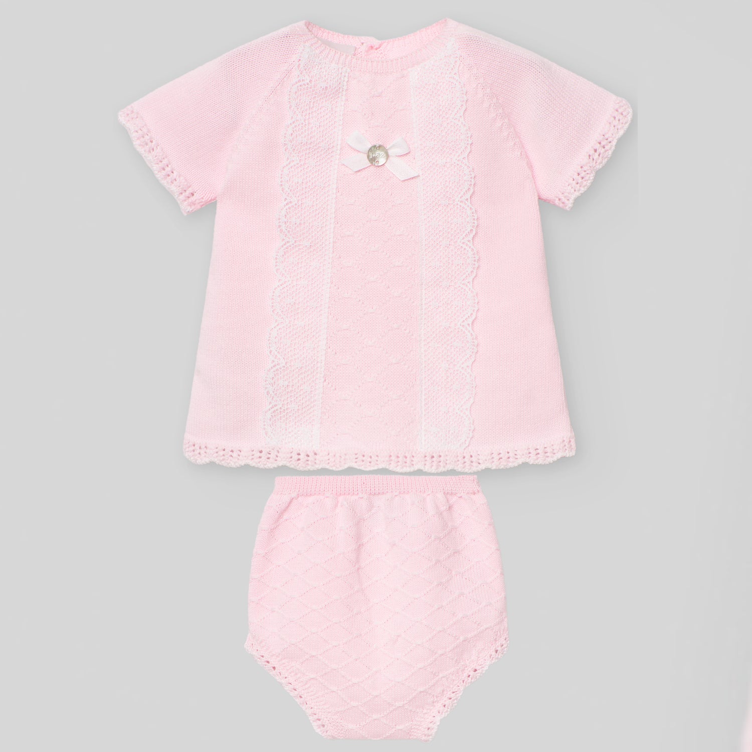Pink Lace Jam Pant Set