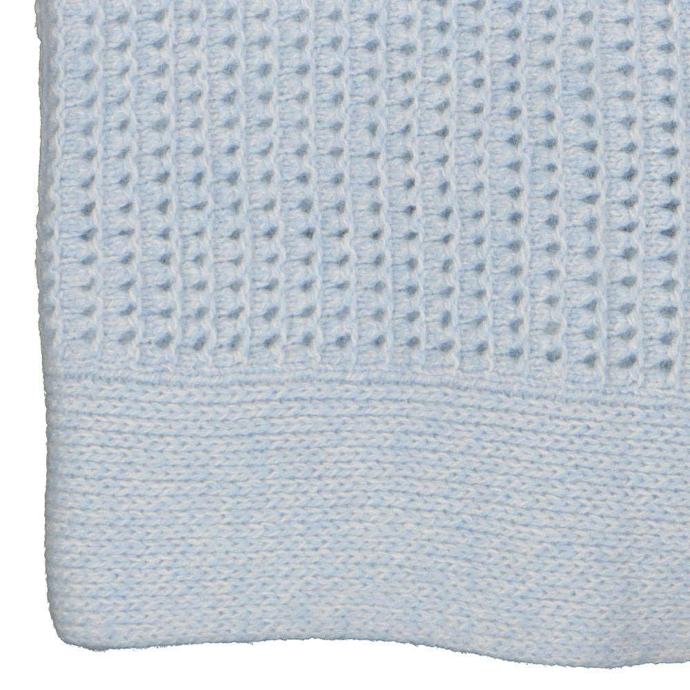 Blue Marl Patterned Blanket
