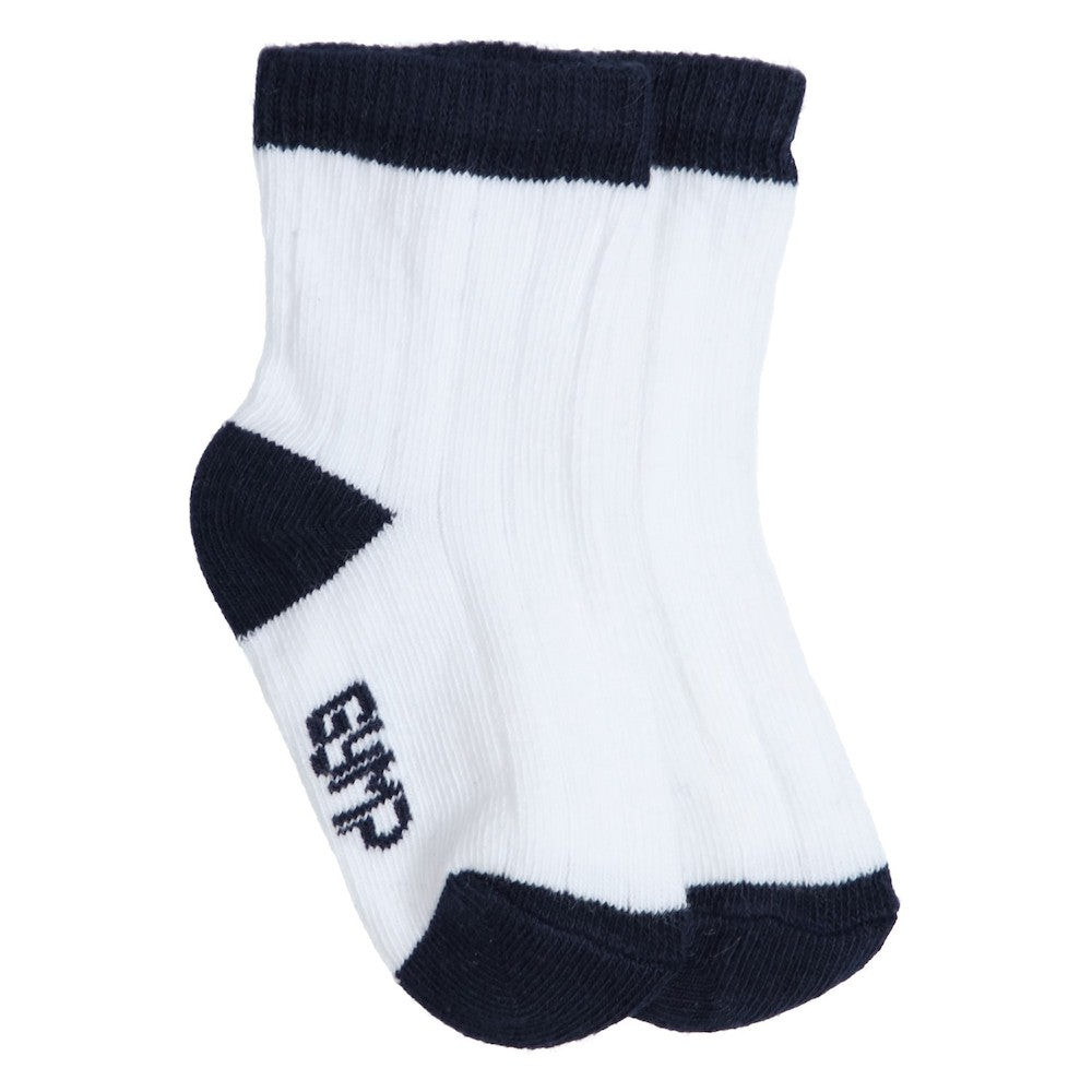 Boys Navy Trim Socks