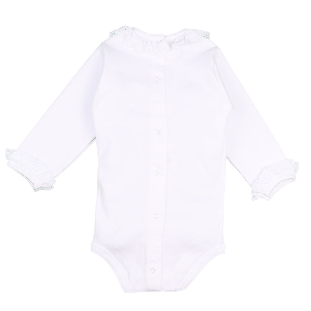 Girls White Long Sleeved Body