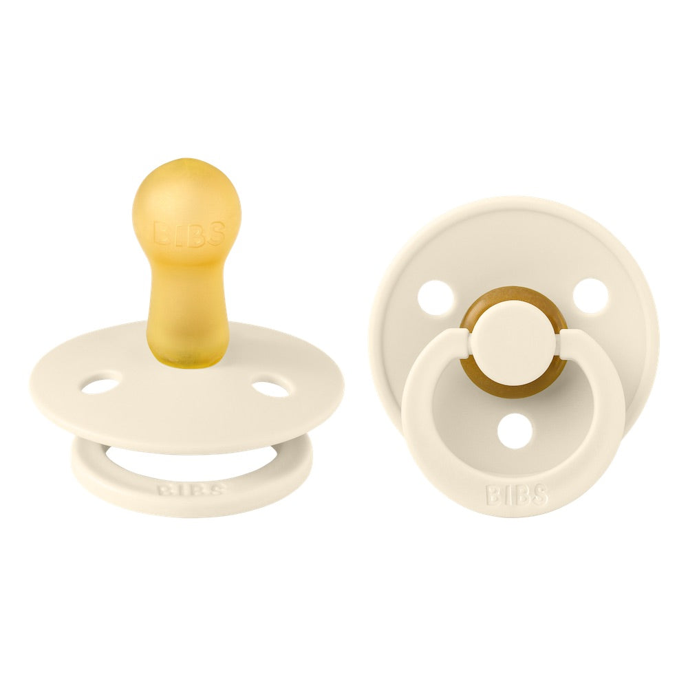 Bibs Twin Dummy Pack - Ivory/Ivory