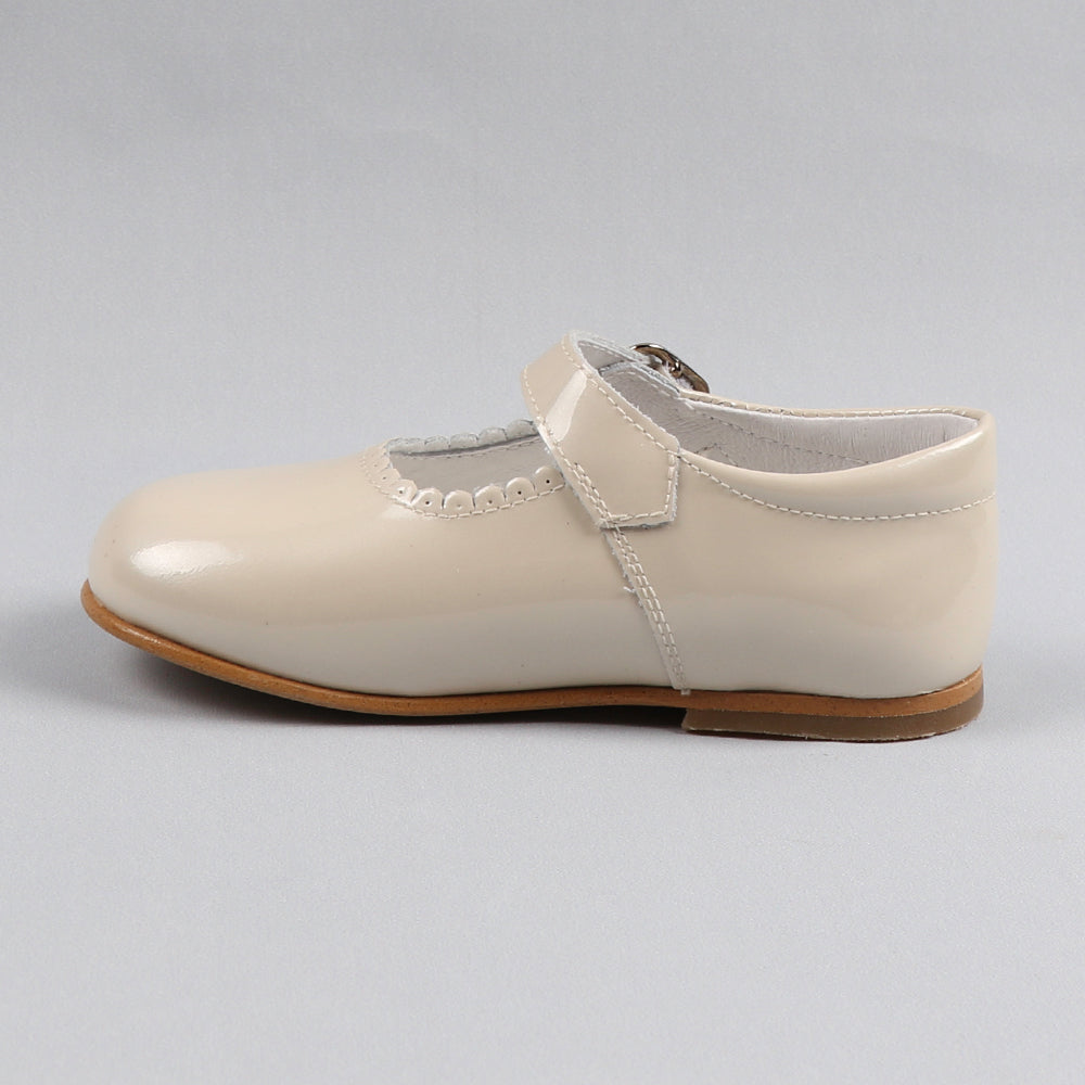Girls Pearl Beige Mary Jane