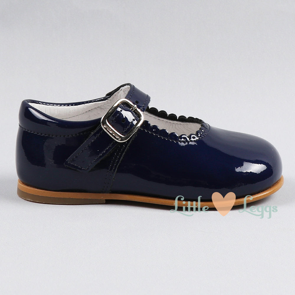 Girls Pearl Blue Mary Jane Shoe