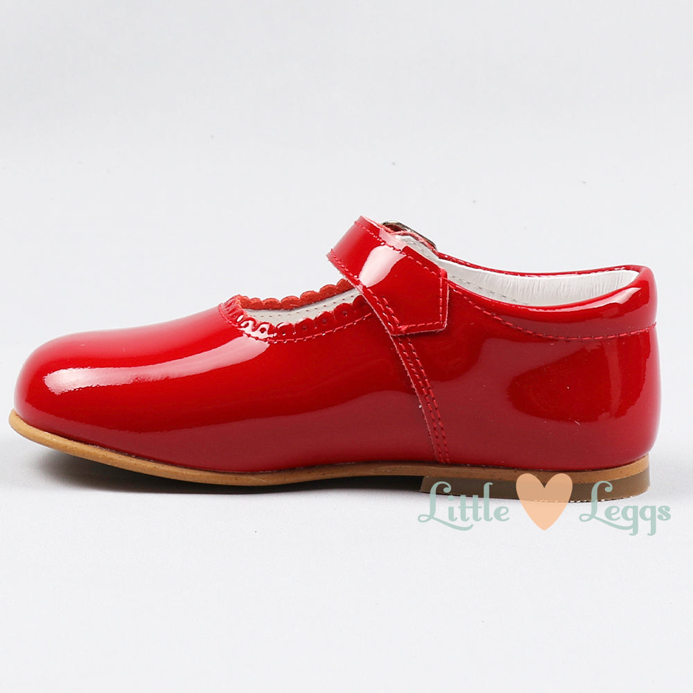 Girls Red Patent Mary Jane Shoe