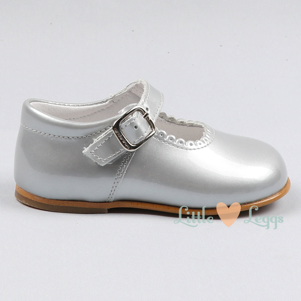 Girls Pearl Silver Mary Jane