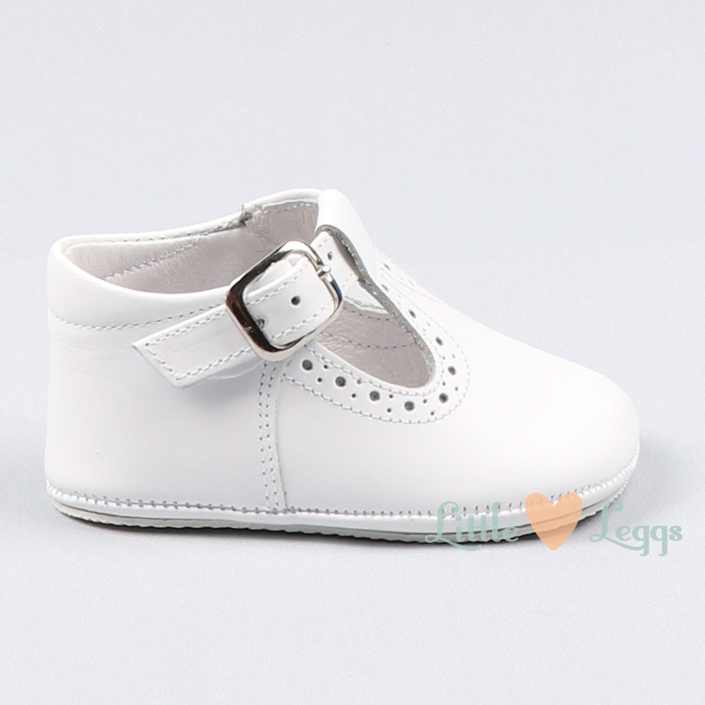 White Brogue T-Bar Pre-Walker