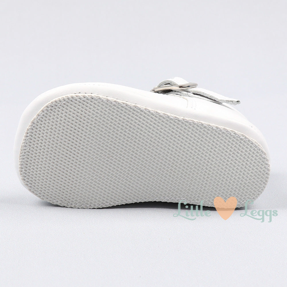 White Brogue T-Bar Pre-Walker