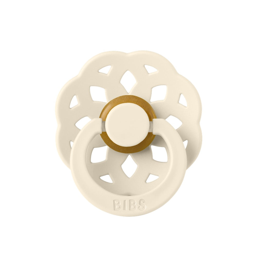 Bibs Twin Dummy Pack-Ivory/Blossom