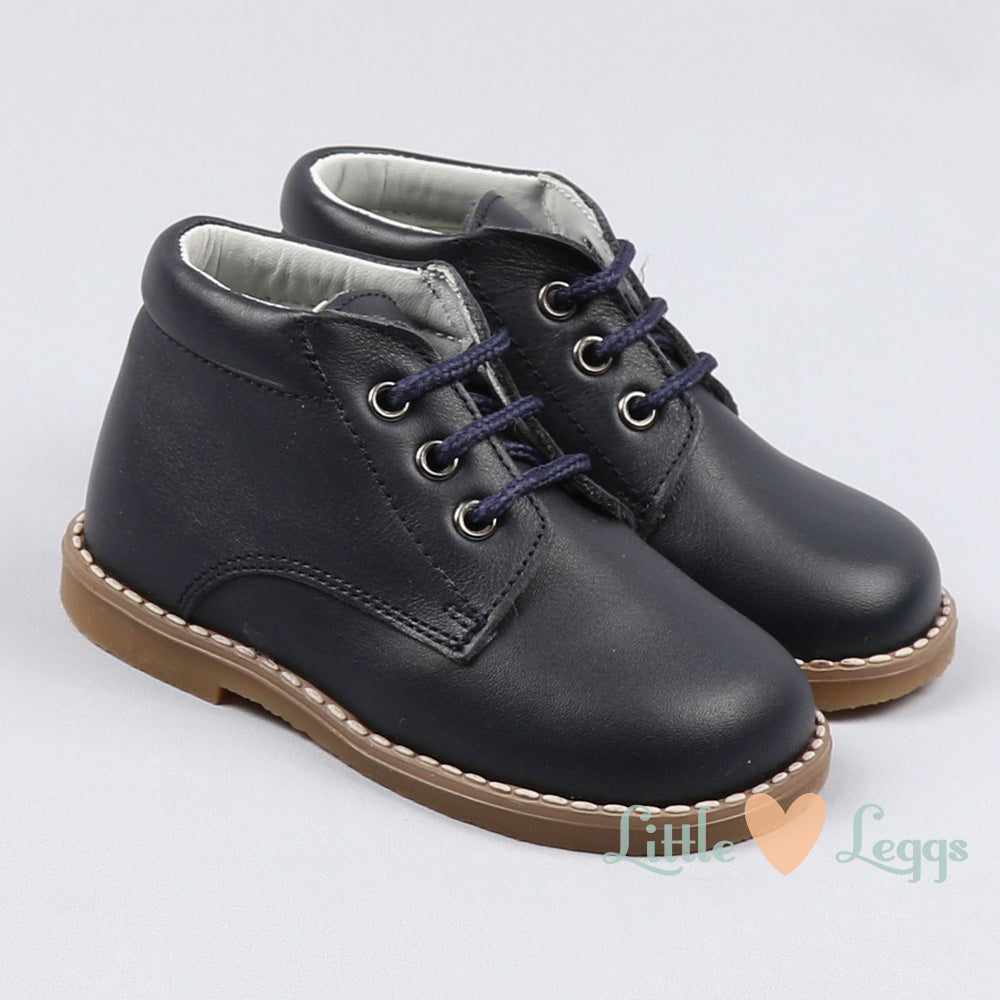 Navy leather ankle boots 2024 uk