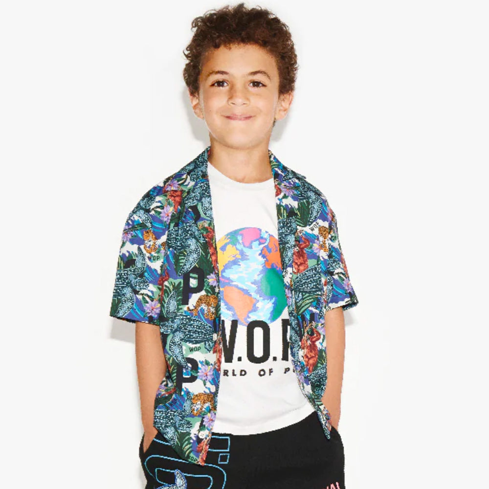 Boys Jungle Print Shirt