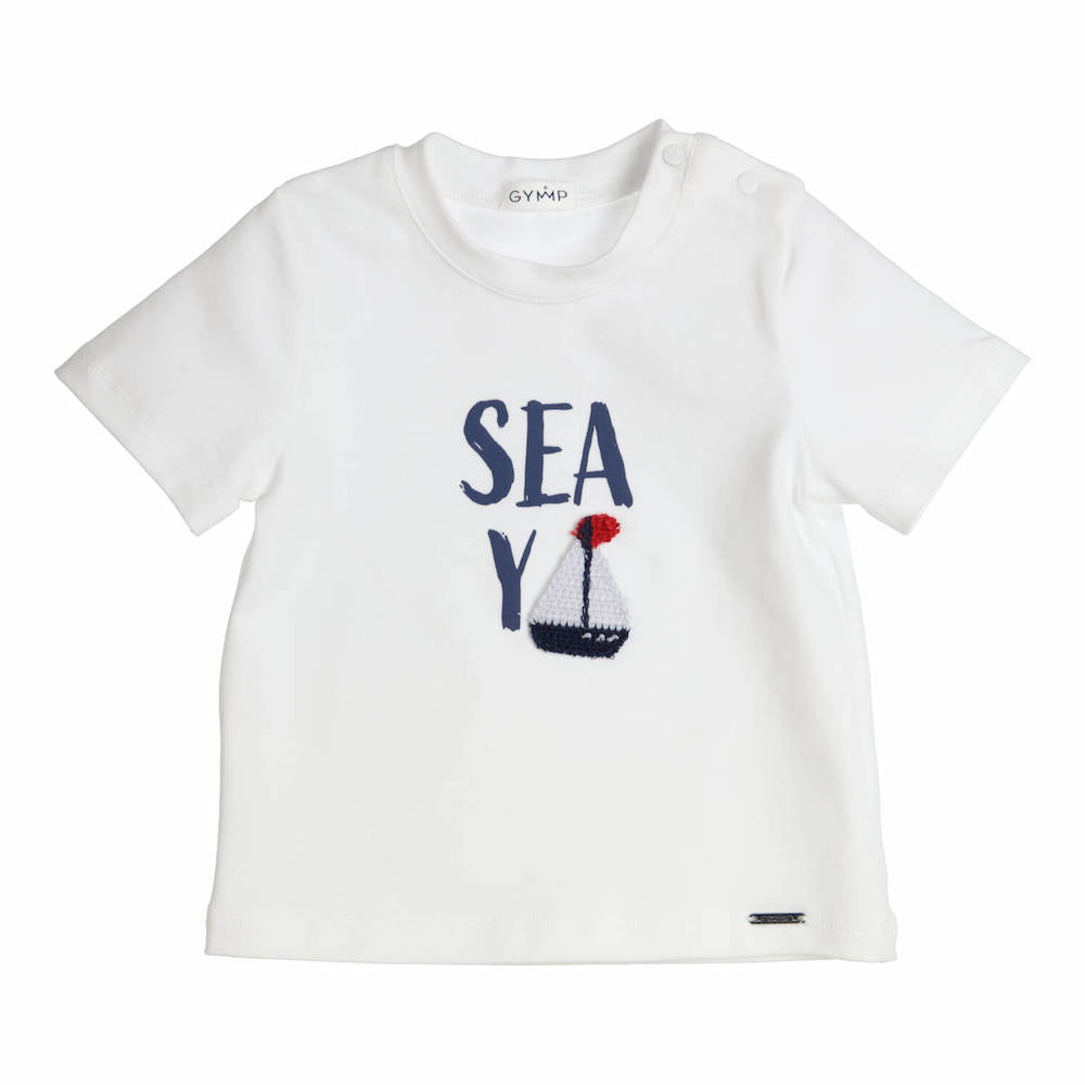 Embroidered Sailboat T-Shirt