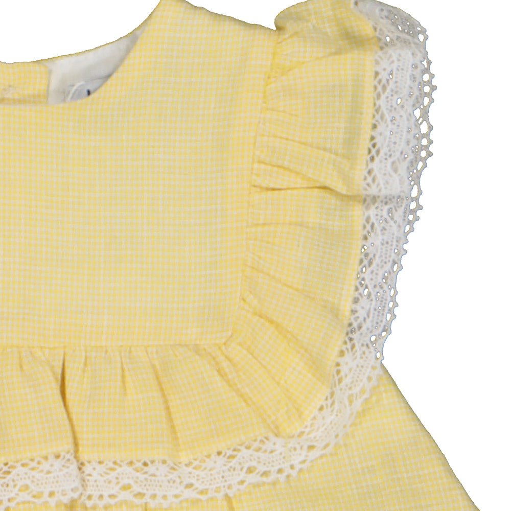 Lemon Dress and Bloomer Set