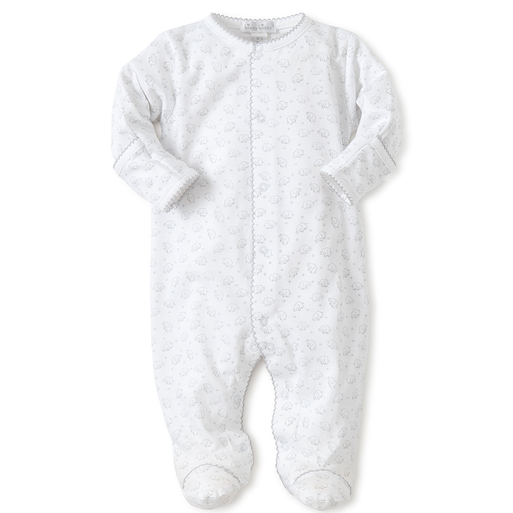 Silver Eli-Fun Print Babygrow