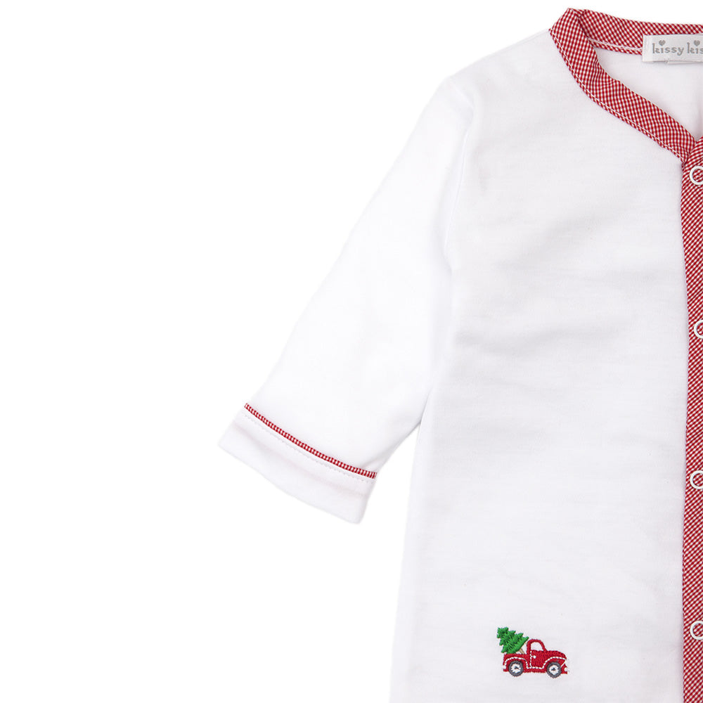 Embroidered Christmas Truck Babygrow