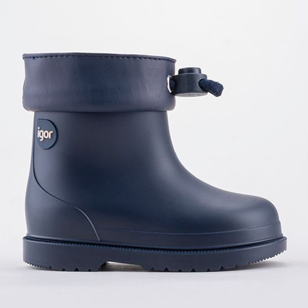 Navy Toggle Wellington Boots