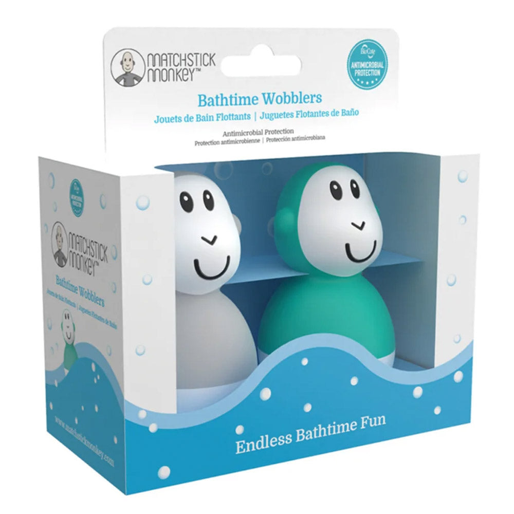 Bathtime Wobblers - Cool Grey & Green