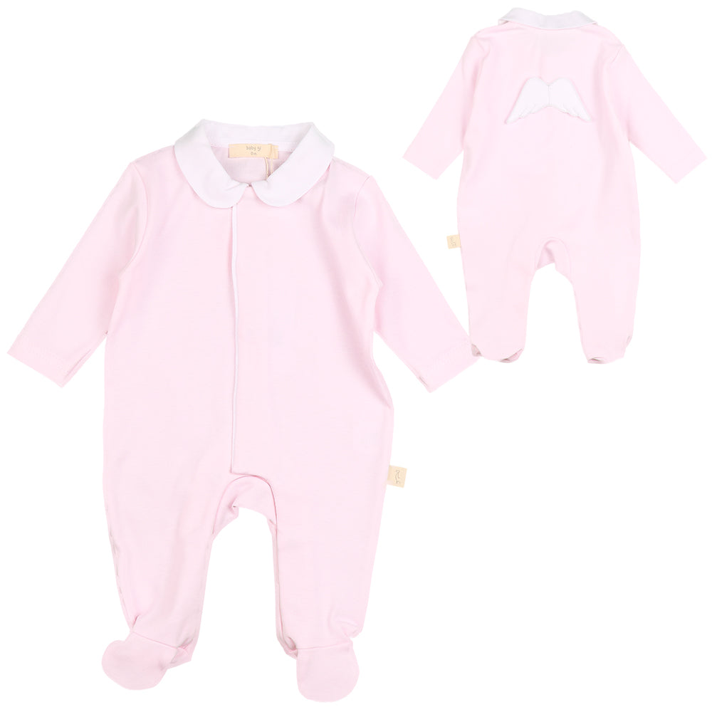 Pink Angel Wings Babygrow