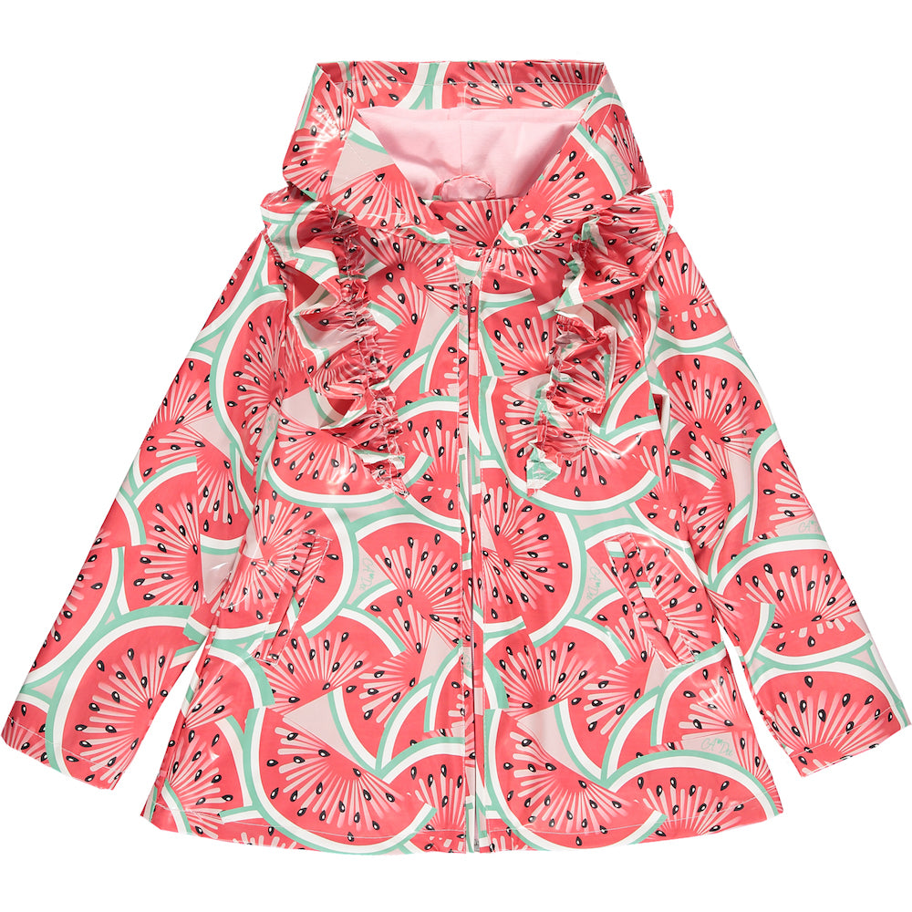 Watermelon Print Raincoat