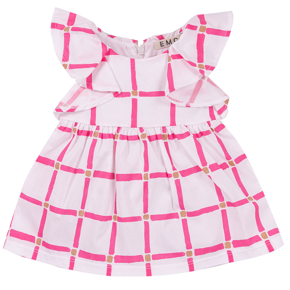 Red check best sale baby dress