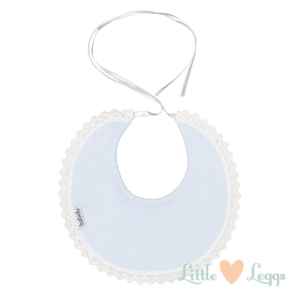 Pale Blue Lace Bib