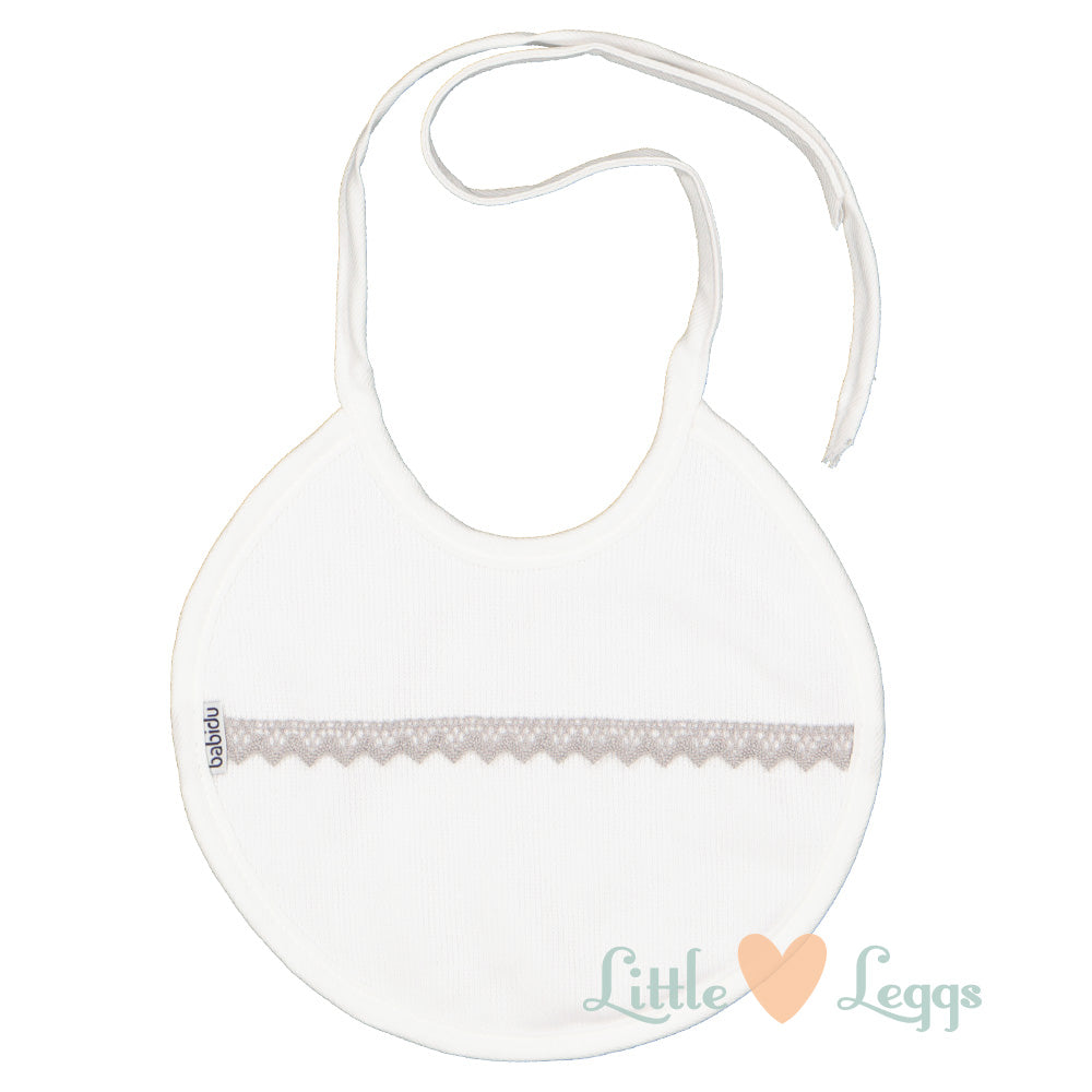 White Lace Bib