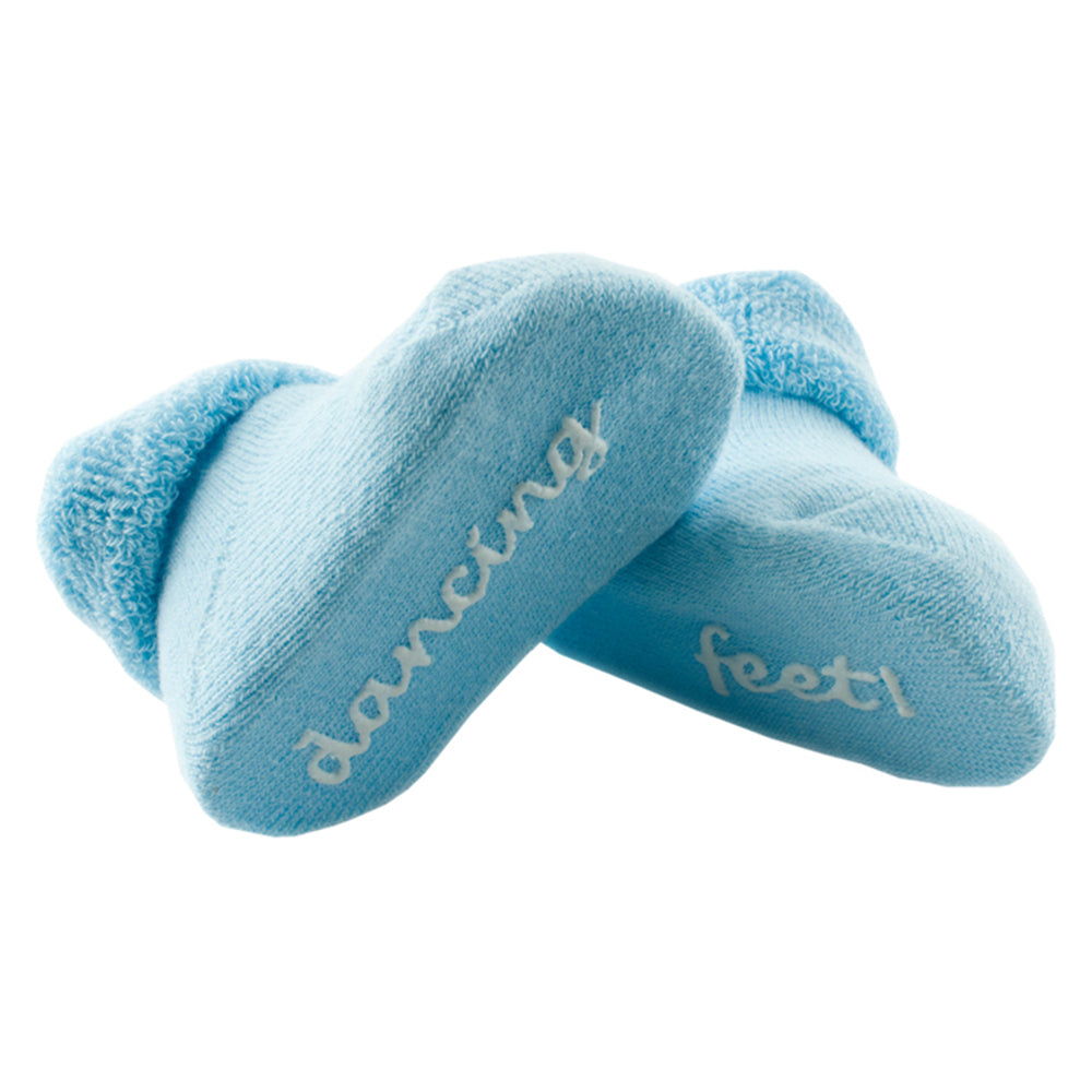 Pale Blue Baby Dancing Feet Socks