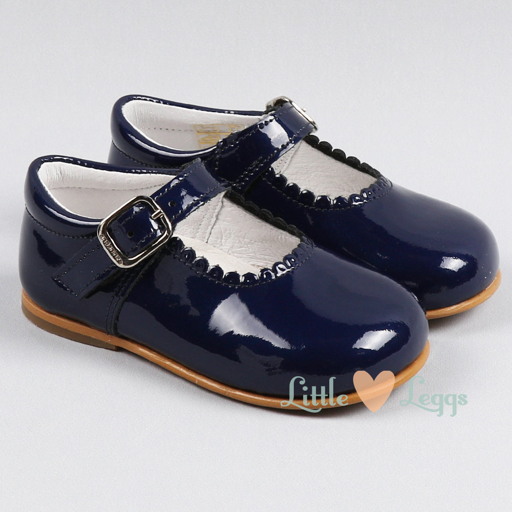 Girls Pearl Blue Mary Jane Shoe