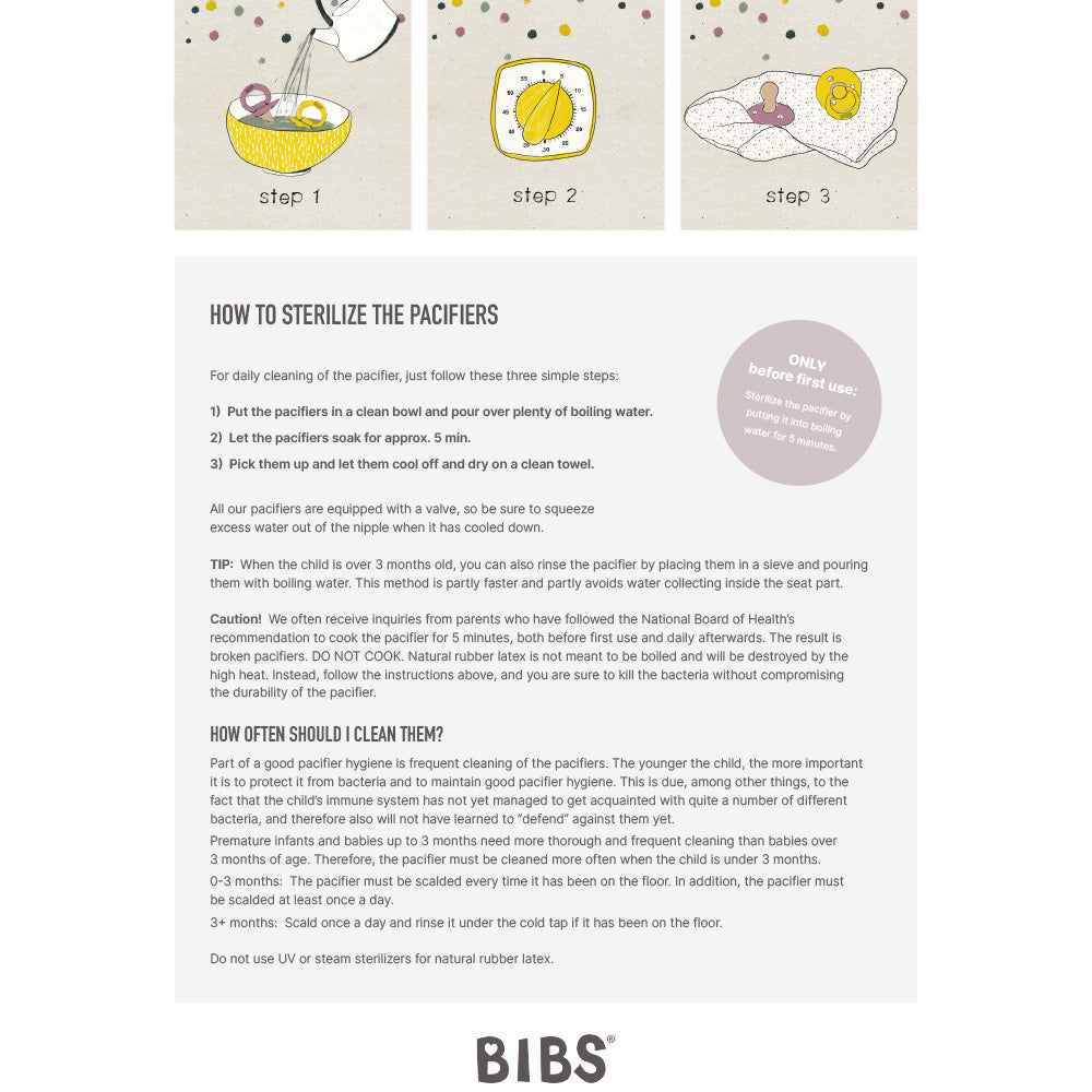 Bibs Twin Dummy Pack - Vanilla/Vanilla