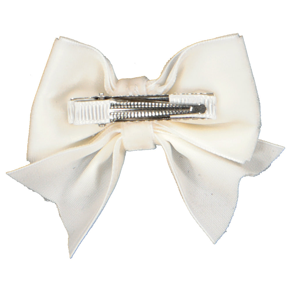 Ivory Velvet Hair Clip
