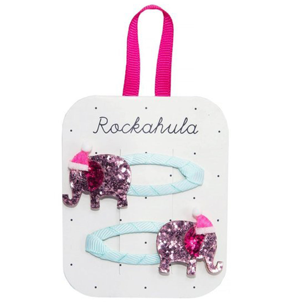 Santa Elephant Clips