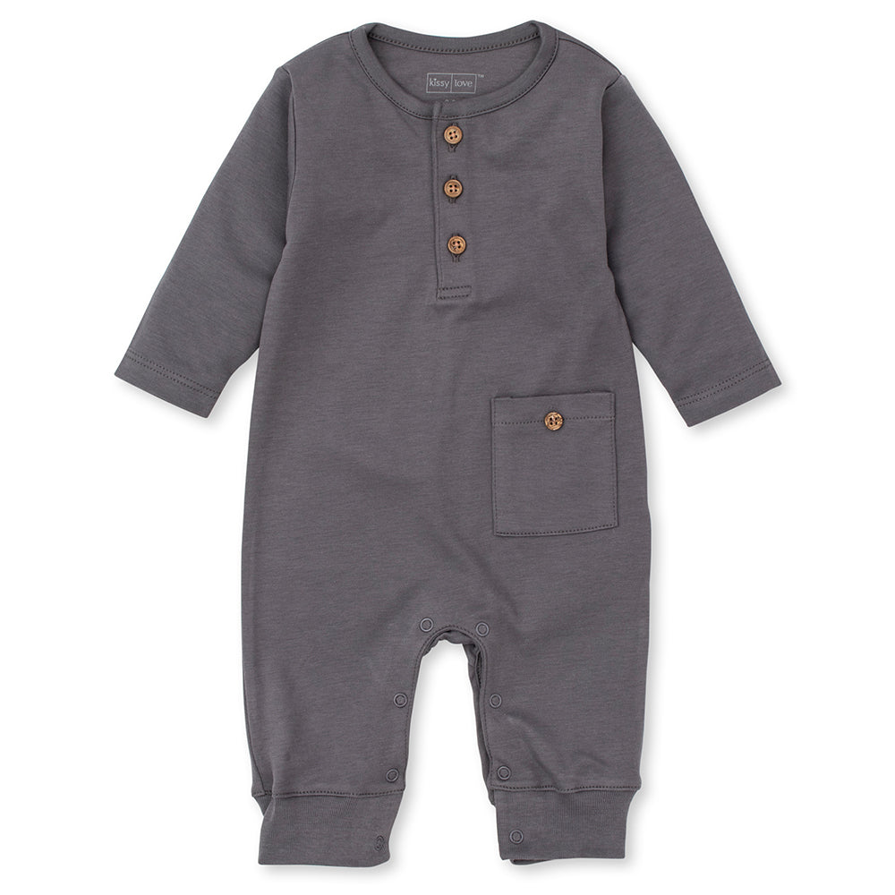 Grey Pocket Playsuit