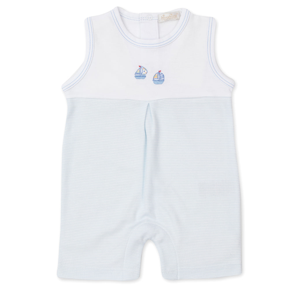 Sailboat Embroidered Romper