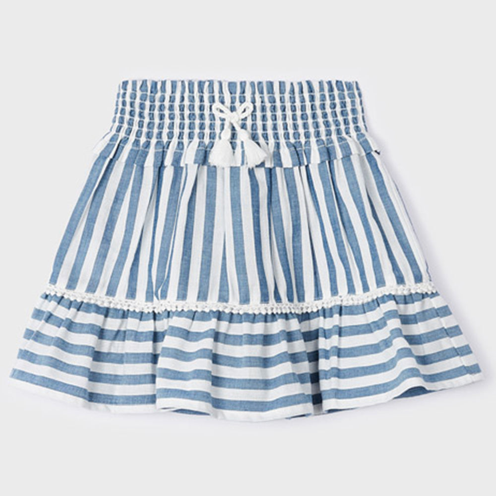 Stripe Blouse & Skirt Set