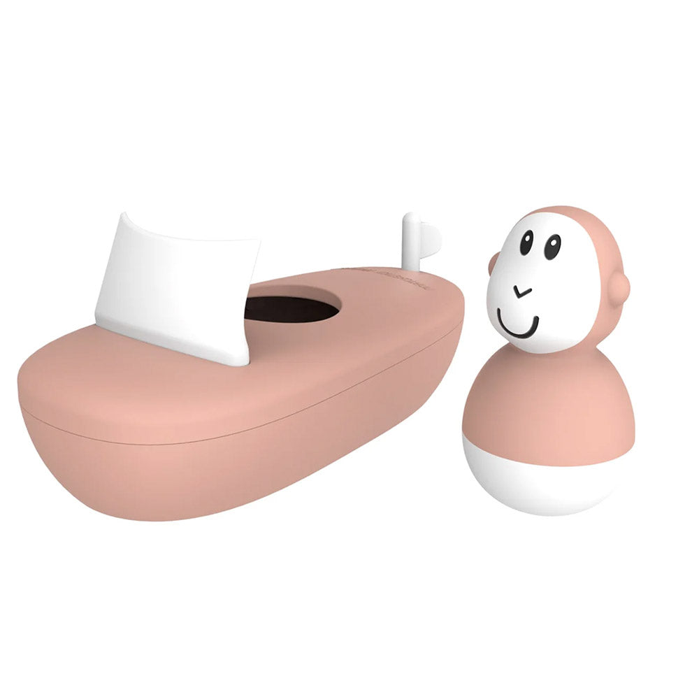 Bathtime Boat Set - Dusty Pink