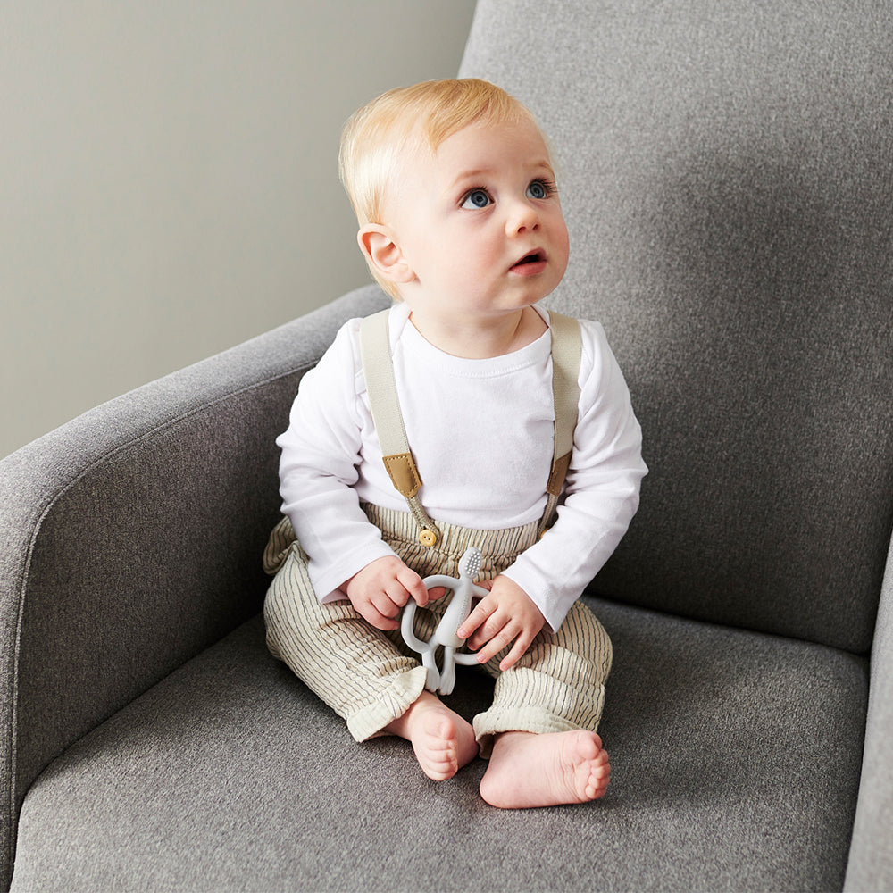 Monkey Teether - Cool Grey