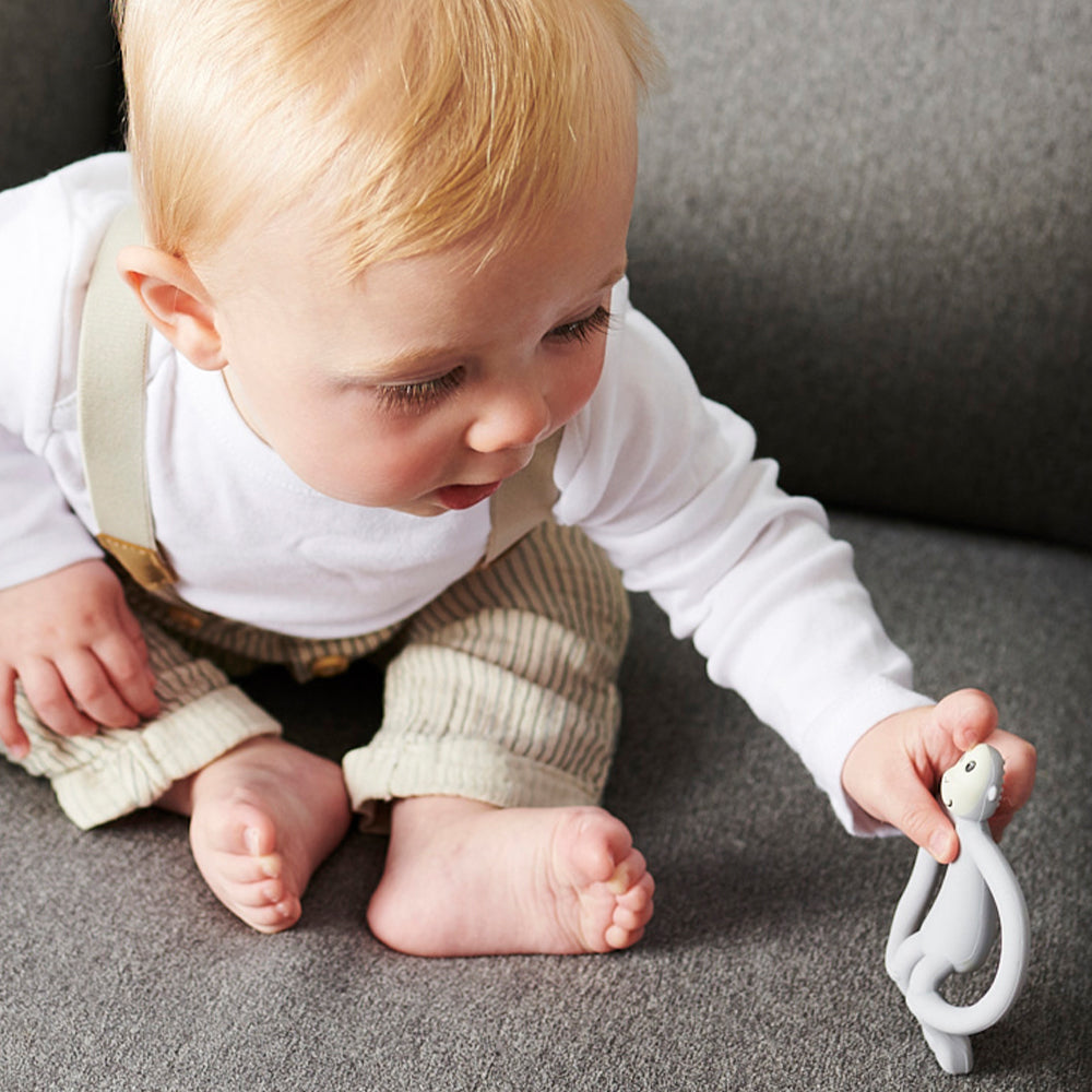 Monkey Teether - Cool Grey