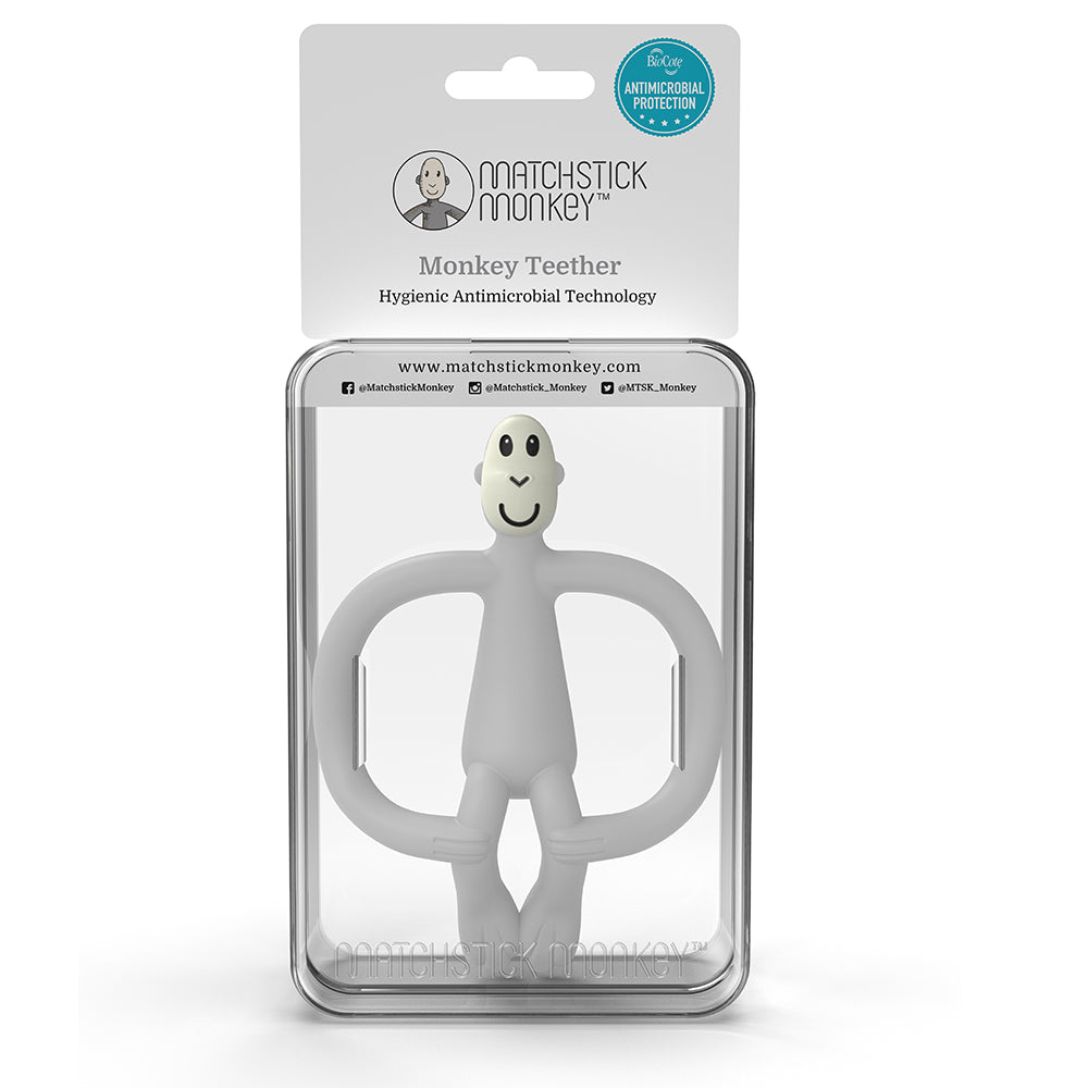 Monkey Teether - Cool Grey