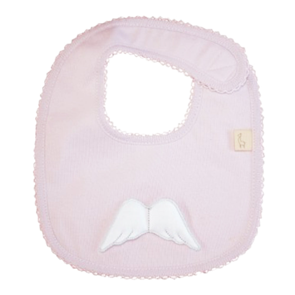 Pink Angel Wings Bib