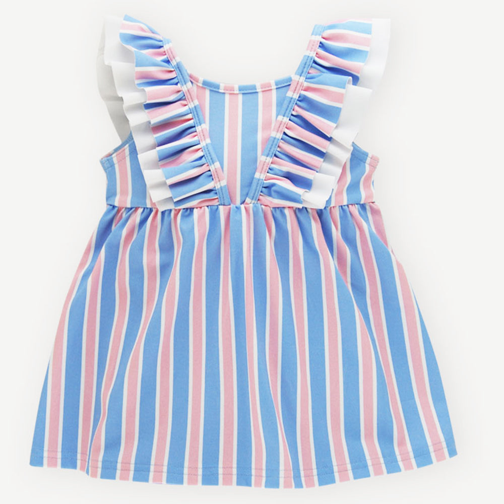 Blue Stripe Swim Dress
