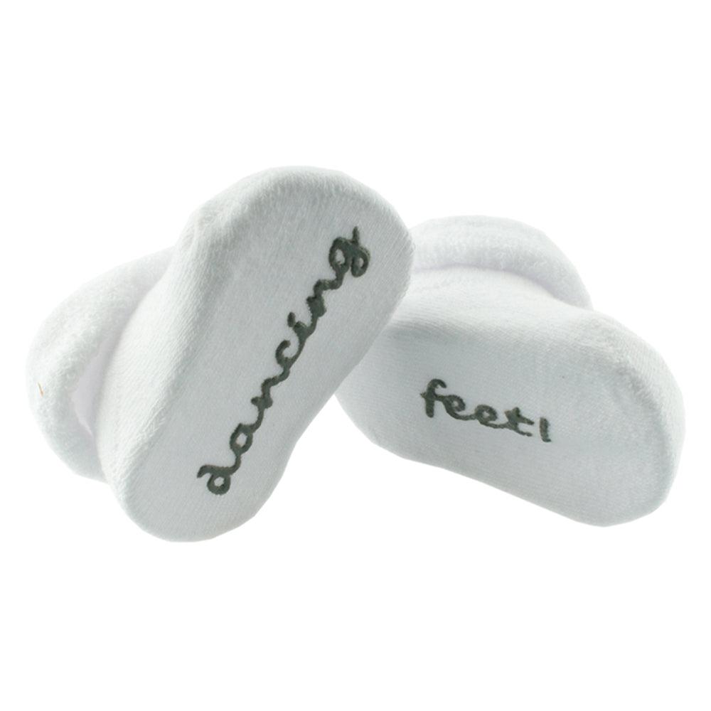 White Baby Dancing Feet Socks