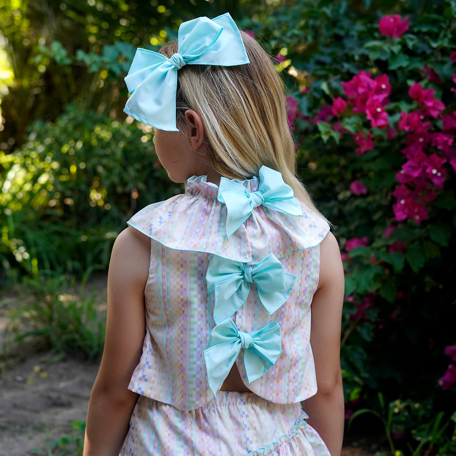 Pastel Geometric Skirt Set