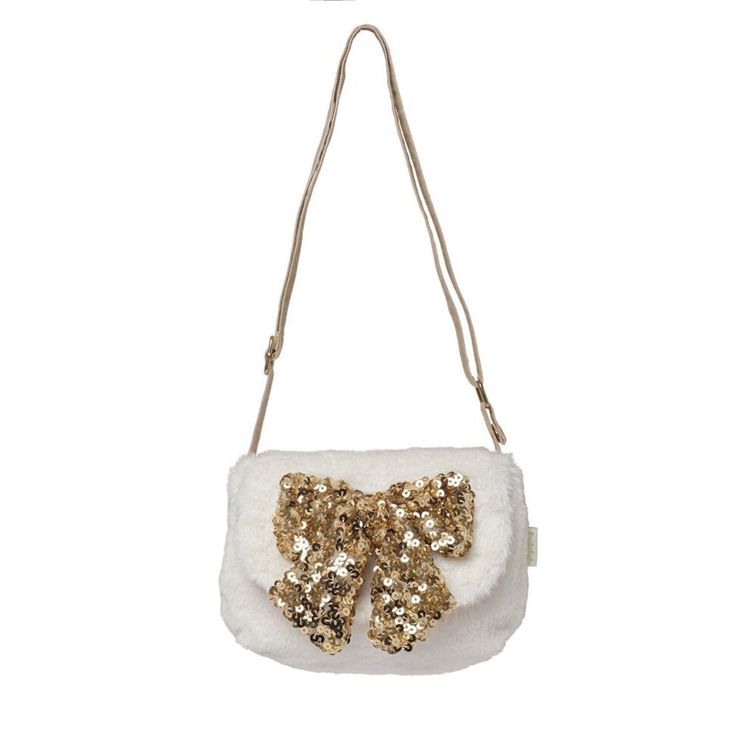 Sequin Bow Fluffy Bag
