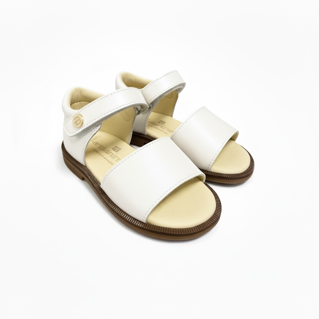 White Closed Back Sandal