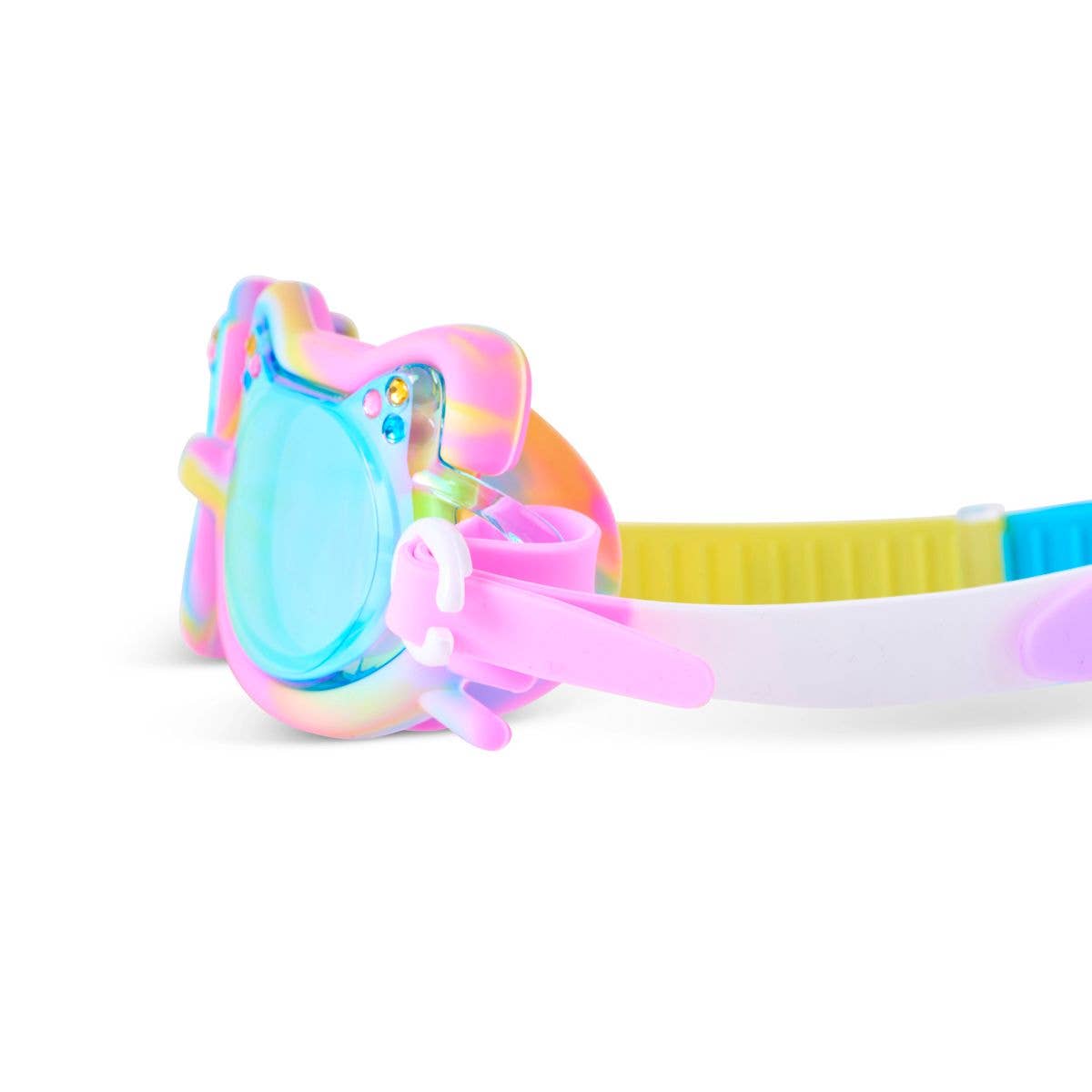 Multi Coloured Tie-Dye Cat Frame Kids' Swim Goggles