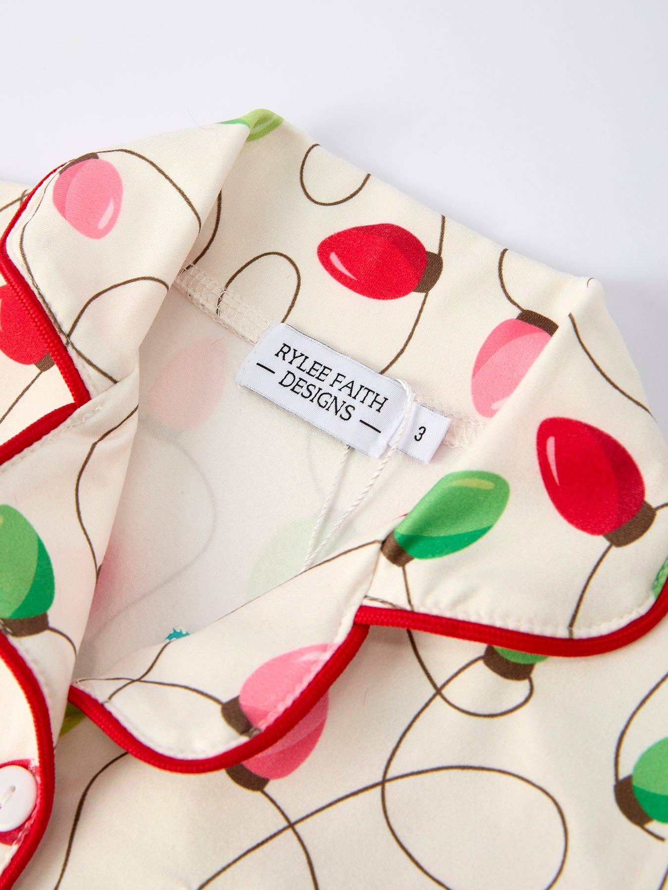 Christmas Lights Print Pyjamas