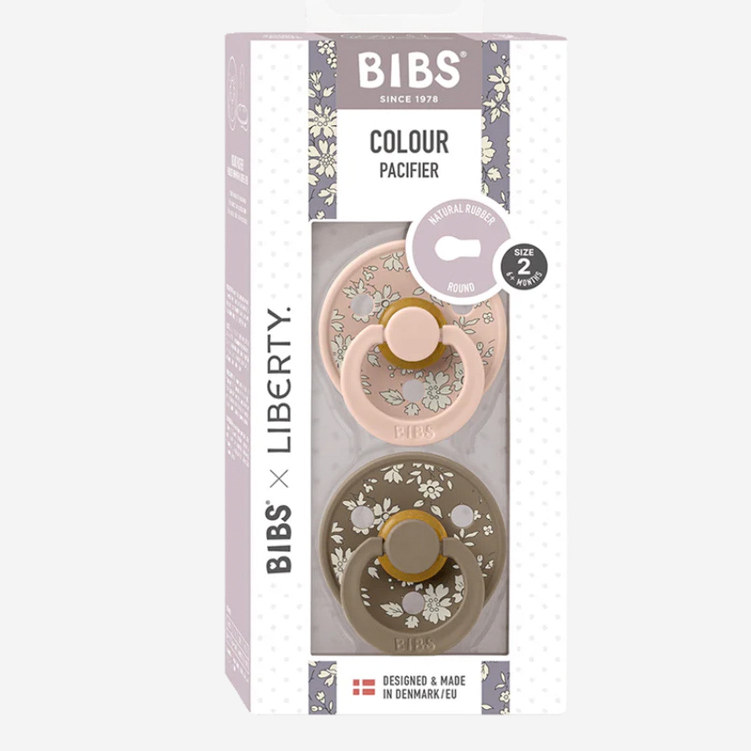 Bibs Twin  Dummy Pack - Brown & Blush Mix