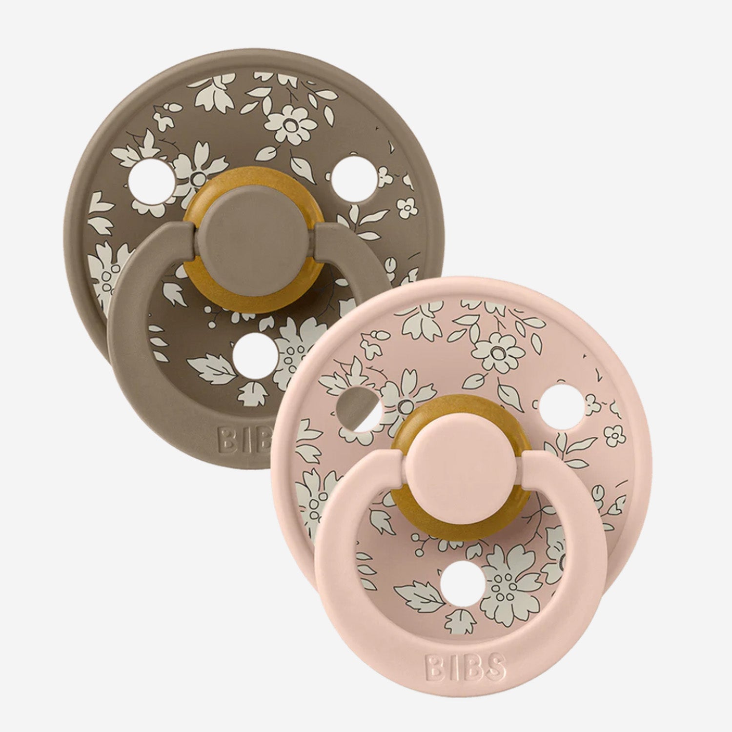 Bibs Twin  Dummy Pack - Brown & Blush Mix