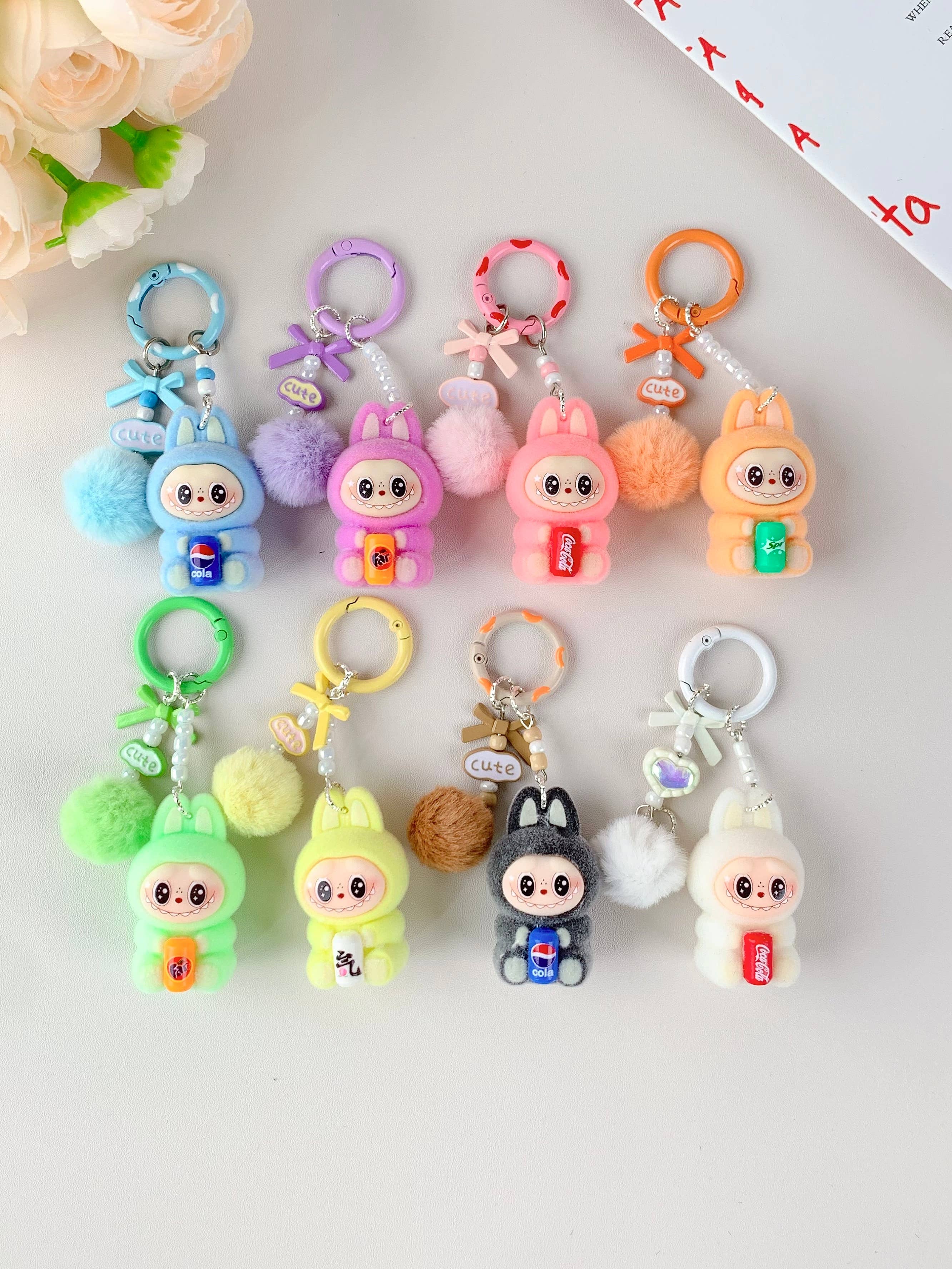 Labubu Hot-Selling Cute Keychain for Girls,Car Key Accessory