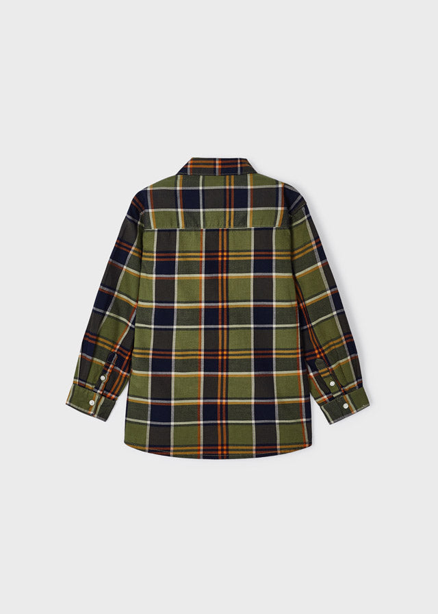 Long Green Check Shirt